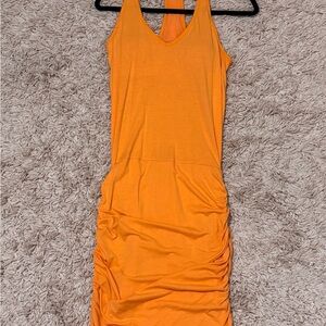 Athleta Orange T-back Dress